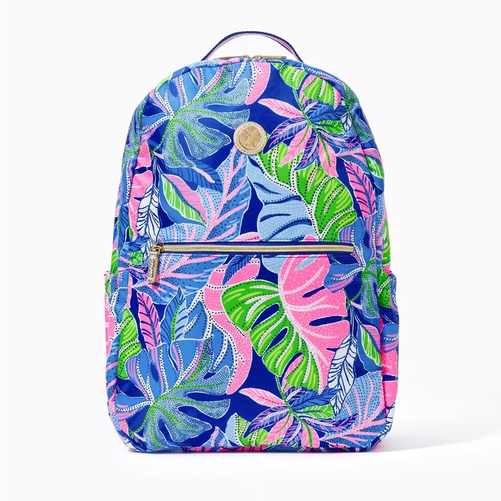 Lilly Pulitzer Back pack in Blue Grotto Beleaf in yourself